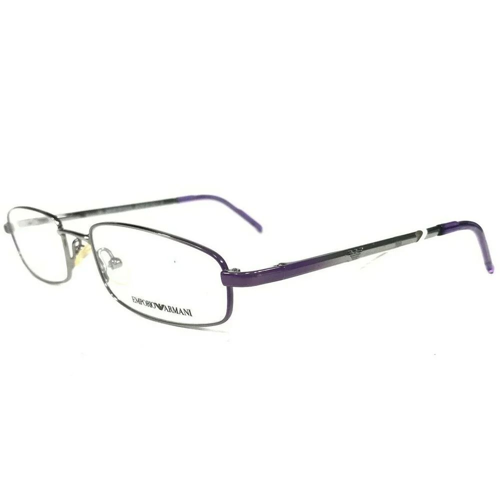 Emporio Armani Petite Eyeglasses Frames EA9029 8A0 Purple Silver 50-19-130